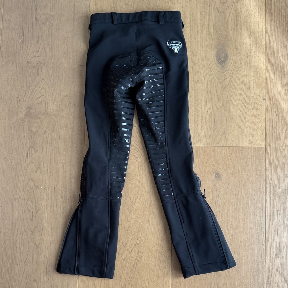 Kids Black Riding Pants - Picture 3 of 3